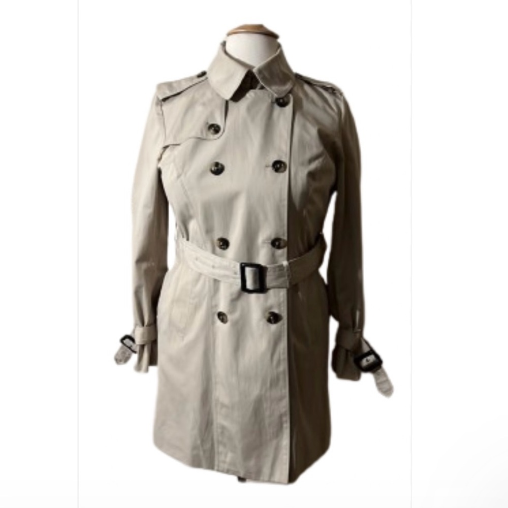 London Fog Double Breasted Trench Coat. NWOT - Picture 3 of 8